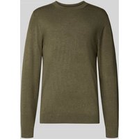 MCNEAL Strickpullover mit gerippten Abschlüssen in Oliv Melange, Größe XL MCNEAL Strickpullover mit gerippten Abschlüssen in Oliv Melange, Größe XL von MCNEAL