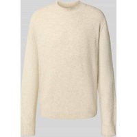 MCNEAL Strickpullover mit gerippten Abschlüssen in Sand Melange, Größe XXL von MCNEAL