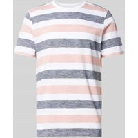 MCNEAL T-Shirt mit Streifenmuster in Weiss, Größe L von MCNEAL