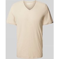 MCNEAL T-Shirt mit V-Ausschnitt in Beige, Größe XL von MCNEAL