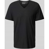 MCNEAL T-Shirt mit V-Ausschnitt in Black, Größe M von MCNEAL