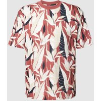 MCNEAL T-Shirt mit floralem Allover-Print in Rostrot, Größe M von MCNEAL