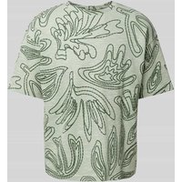 MCNEAL T-Shirt mit geripptem Rundhalsausschnitt in Lind, Größe M MCNEAL T-Shirt mit geripptem Rundhalsausschnitt in Lind, Größe M von MCNEAL