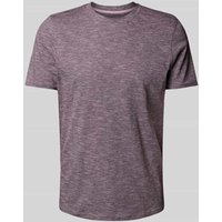 MCNEAL T-Shirt mit geripptem Rundhalsausschnitt in Violett, Größe XXL von MCNEAL