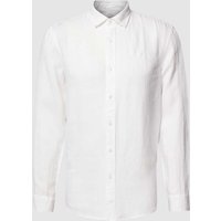 MCNEAL Tailored Fit Freizeithemd mit Label-Stitching in Weiss, Größe M von MCNEAL