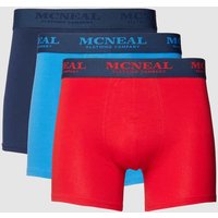 MCNEAL Trunks mit elastischem Bund im 3er-Pack in Royal, Größe S von MCNEAL