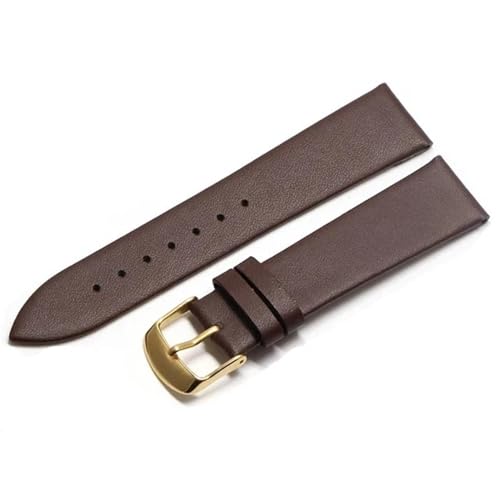 MCNVNEFSAW 20mm Uhrenarmband 18mm 22mm Lederarmband Gürtel Geeignet for Smartwatches Uhrenarmband(Coffee-G,16mm) von MCNVNEFSAW