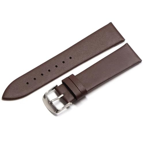 MCNVNEFSAW 20mm Uhrenarmband 18mm 22mm Lederarmband Gürtel Geeignet for Smartwatches Uhrenarmband(Coffee-S,22mm) von MCNVNEFSAW