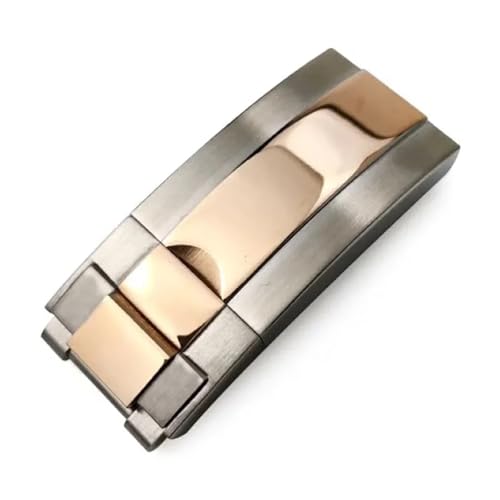 MCNVNEFSAW 9 x 9 mm Uhrenarmbandverschluss passend for Rolex DAYTONA SUBMARINER GMT Yacht-Master, Edelstahl, Feineinstellung, Zugknopf-Uhrenschnalle, 9 x 16 mm Verschluss(Polish-SilverREGD) von MCNVNEFSAW