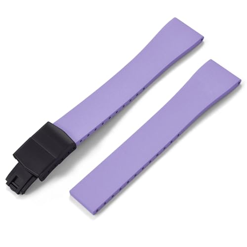 MCNVNEFSAW Fluorkautschuk-Uhrenarmband CTS FKM-Armband 16 18 19 20 21 22 mm, zuschneidbar, Schnellverschluss, verstellbar, Universalarmband, schwarze Schnalle Verschluss(Purple2 Black Buckle,18mmx16mm MCNVNEFSAW Fluorkautschuk-Uhrenarmband CTS FKM-Armband 16 18 19 20 21 22 mm, zuschneidbar, Schnellverschluss, verstellbar, Universalarmband, schwarze Schnalle Verschluss(Purple2 Black Buckle,18mmx16mm von MCNVNEFSAW