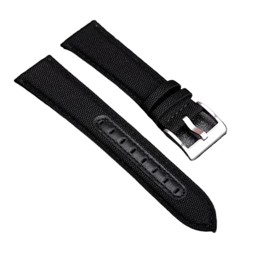 MCNVNEFSAW Lederarmband 20MM 22MM Schwarz und Grün Uhrenarmband Handgefertigtes Armband Uhrenarmband(Brack,20mm) von MCNVNEFSAW