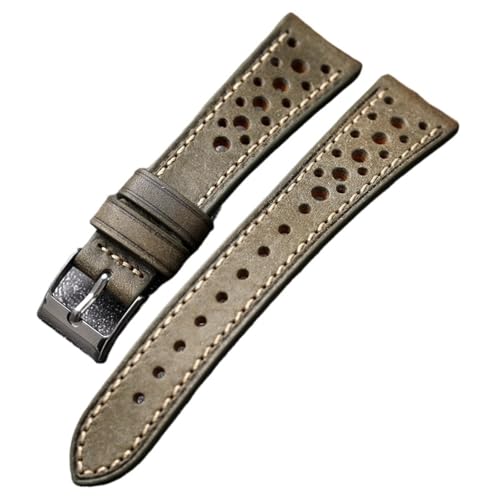 MCNVNEFSAW Passend for antike Uhrenarmbänder 18 20 22 MM, weich, atmungsaktiv, erste Schicht Rindslederarmband, handgefertigtes Herrenarmband Uhrenarmband(Gr�,18mm) von MCNVNEFSAW