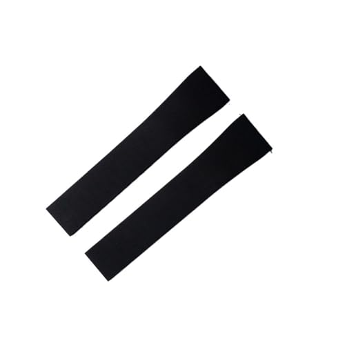 MCNVNEFSAW Uhrenarmband 18 19 20 21 22 mm Schnellverschluss-Schmetterlingsschnalle Uhrenarmbänder Armband for Zuschneiden Verschluss(Black,18MM_BLACK BUCKLE) von MCNVNEFSAW