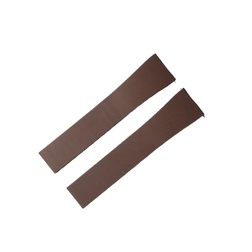 MCNVNEFSAW Uhrenarmband 18 19 20 21 22 mm Schnellverschluss-Schmetterlingsschnalle Uhrenarmbänder Armband for Zuschneiden Verschluss(Brown,22MM_BLACK BUCKLE) von MCNVNEFSAW