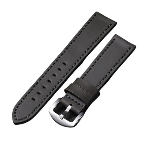 MCNVNEFSAW Uhrenarmband Sport Vintage Lederarmband Edelstahlschnalle Uhrenzubehör 18mm 20mm 22mm 24mm Uhrenarmband(7,20mm) von MCNVNEFSAW