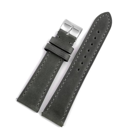 MCNVNEFSAW Uhrenarmband for Schnellverschluss, 18 mm, 19 mm, 20 mm, 22 mm, for Herren und Damen, Ersatzarmband Uhrenarmband(Gray,22MM_L-130 90MM) von MCNVNEFSAW