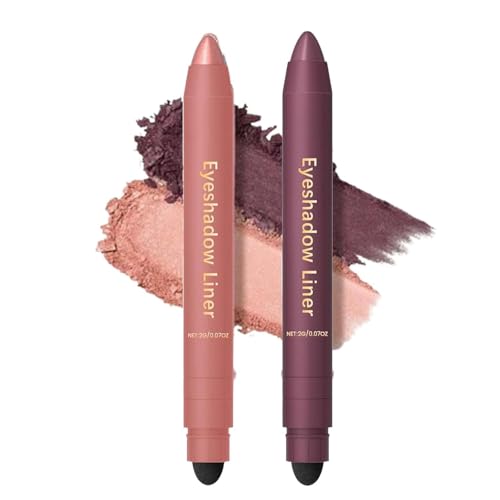 2-in-1-Lidschatten und Eyeliner: Wasserfester Creme-Lidschatten, wischfester Highlighter, vielseitig und langanhaltend, für mehrdimensionale Augen-Looks von MCNZNJONV