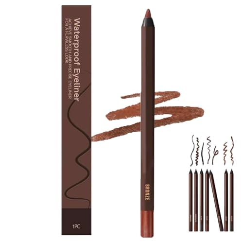 24 Stunden wasserfester Eyeliner, pflaumenfarben, doppelseitig, anspitzbarer Eyeliner mit hoher Pigmentierung und langanhaltender Farbe, perfekt für den täglichen Gebrauch von MCNZNJONV