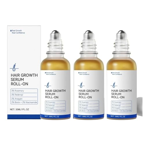 Das Haarwuchs-Serum Roll-On (30 ml) ist ein schnell einziehendes und nicht fettendes Anti-Haarausfall-Serum ohne Abspülen. Es eignet sich für Männer und Frauen sowie für alle Haartypen von MCNZNJONV