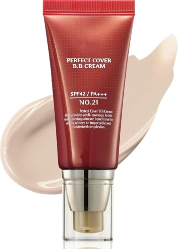 Getönte BB-Creme, deckende, leichte, matte Foundation mit LSF 42, makelloser, langanhaltender Concealer für einen strahlenden Teint und ein taufrisches, leichtes Finish von MCNZNJONV