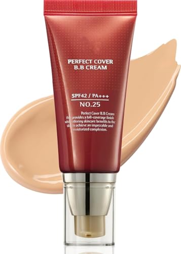 Getönte BB-Creme, deckende, leichte, matte Foundation mit LSF 42, makelloser, langanhaltender Concealer für einen strahlenden Teint und ein taufrisches, leichtes Finish von MCNZNJONV
