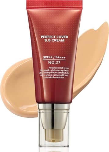 Getönte BB-Creme, deckende, leichte, matte Foundation mit LSF 42, makelloser, langanhaltender Concealer für einen strahlenden Teint und ein taufrisches, leichtes Finish von MCNZNJONV
