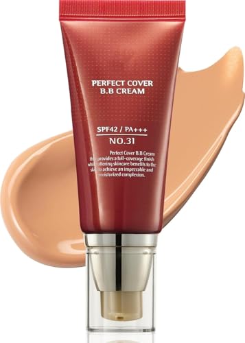 Getönte BB-Creme, deckende, leichte, matte Foundation mit LSF 42, makelloser, langanhaltender Concealer für einen strahlenden Teint und ein taufrisches, leichtes Finish von MCNZNJONV