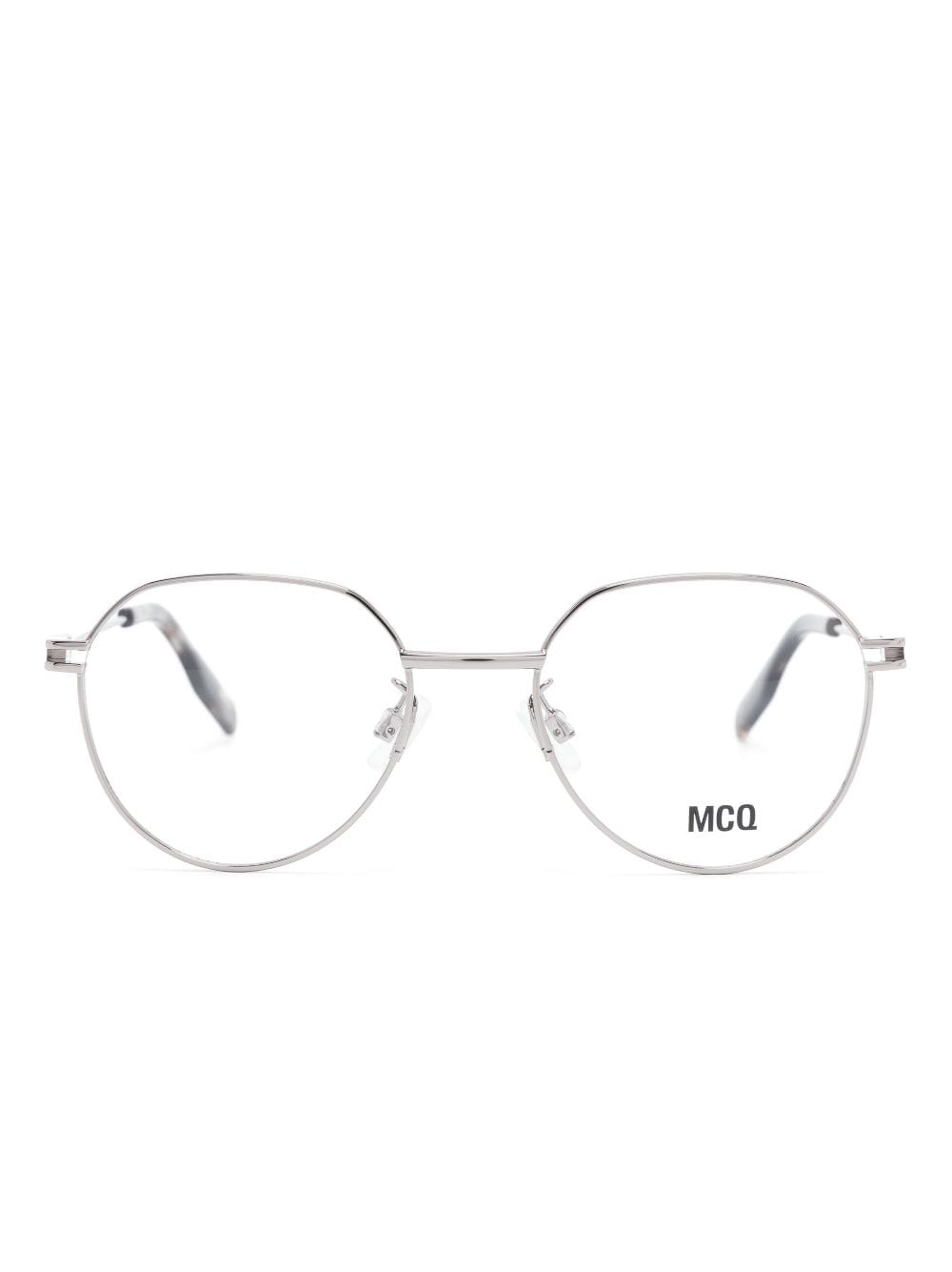 MCQ Brille mit rundem Gestell - Silber von MCQ