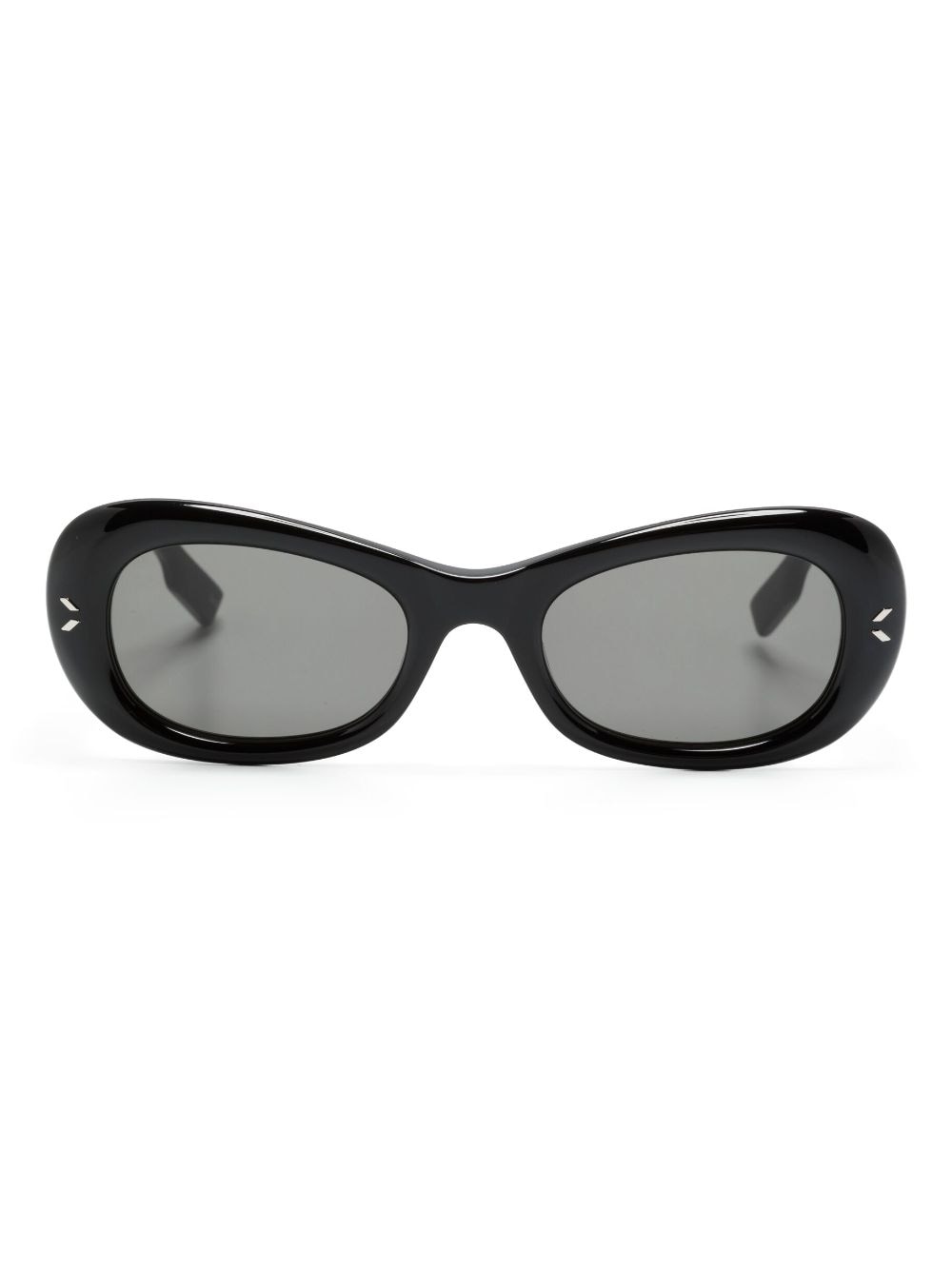 MCQ Sonnenbrille mit ovalem Gestell - Schwarz von MCQ