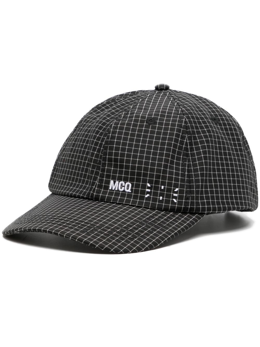 MCQ Baseballkappe mit Gittermuster - Schwarz von MCQ