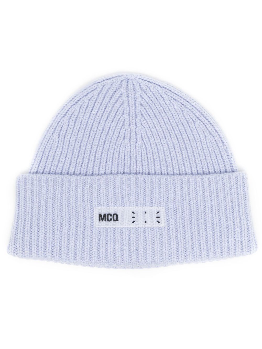 MCQ Gerippte Mütze mit Logo-Print - Violett von MCQ