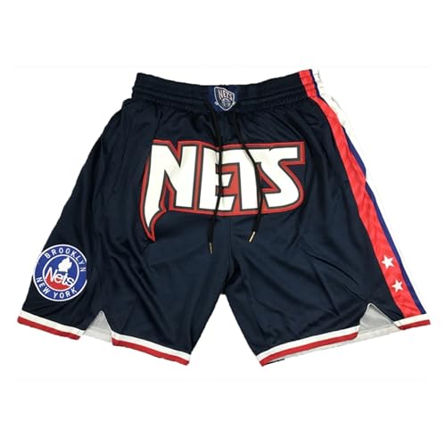 MCQOmcil Herren NBA Nets Basketball Shorts hochelastische atmungsaktive Sporthose(5,XL) von MCQOmcil
