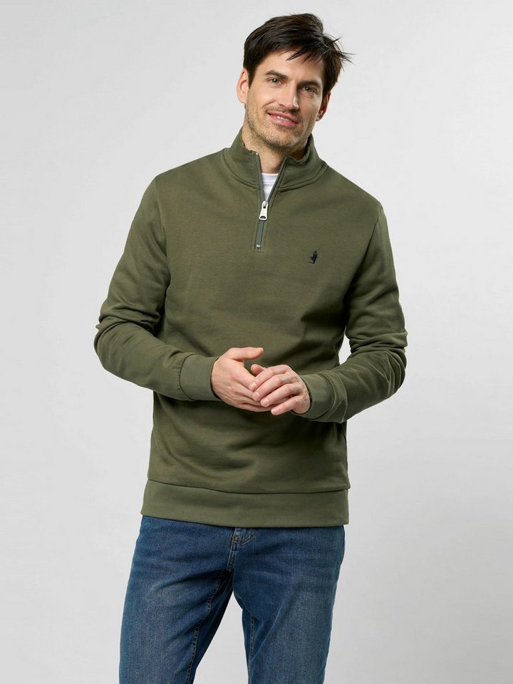 MCS Strickpullover MCS sweatshirt with half-zip Clement von MCS