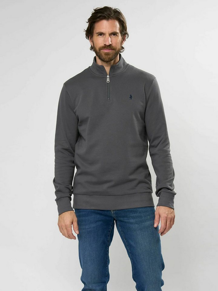 MCS Strickpullover MCS sweatshirt with half-zip Clement von MCS