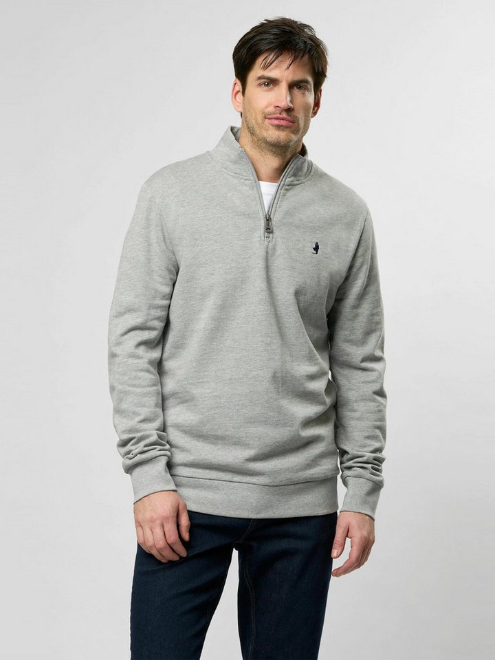 MCS Strickpullover MCS sweatshirt with half-zip Clement von MCS