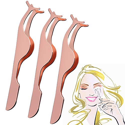 Falsche Wimpern Applicator Werkzeug, 3 Stück Wimpern Verlängerung Wimpernverlängerung Applikator Remover Clip Pinzette Nipper, Edelstahl Pinzette für Frauen Falsche Wimpern Auftragen Make up Zubehör Falsche Wimpern Applicator Werkzeug, 3 Stück Wimpern Verlängerung Wimpernverlängerung Applikator Remover Clip Pinzette Nipper, Edelstahl Pinzette für Frauen Falsche Wimpern Auftragen Make up Zubehör von MCSQK