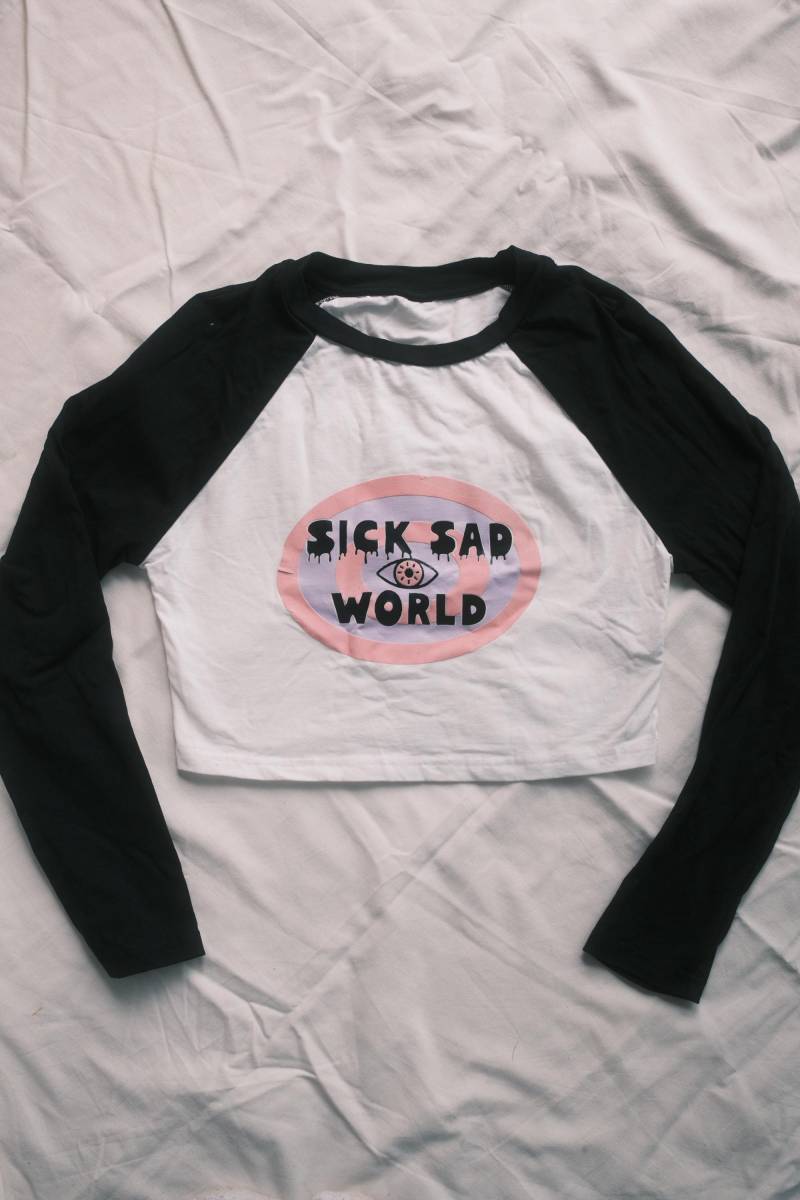 Handmade Crop Top - "Sick" von MCXGARCHIVE