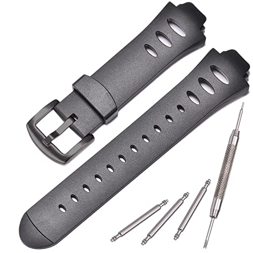 MCXGL Premium Gummi Uhrenarmband Kompatibel mit Suunto Observer SR X6HRM Wasserdicht Ersatz Uhrenarmband (Black buckle) von MCXGL