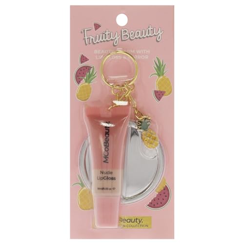 MCoBeauty ; Fruity Beauty Charm with Lip Gloss and Mirror - Nude For Women 0.33 oz Lip Gloss von MCoBeauty