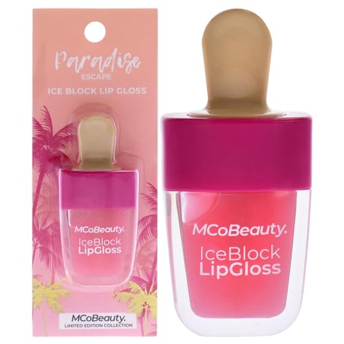 MCoBeauty ; Paradise Escape Ice Block Lip Gloss - Pink Lady For Women 0.185 oz Lip Gloss von MCoBeauty