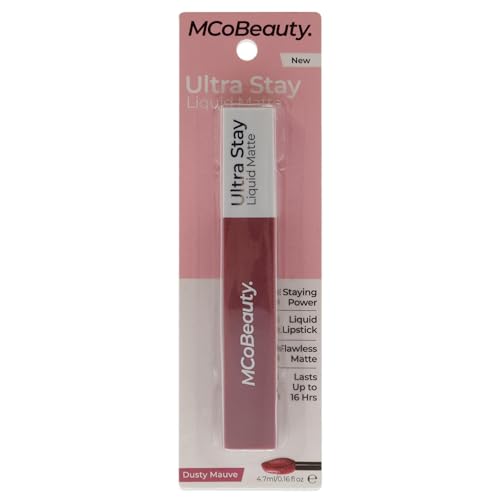 MCoBeauty Ultra Stay Matte Liquid Lipstick – Dusty Mauve For Women 0,16 oz Lippenstift von MCoBeauty