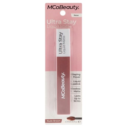 MCoBeauty ; Ultra Stay Matte Liquid Lipstick - Nude Brown For Women 0.16 oz Lipstick von MCoBeauty