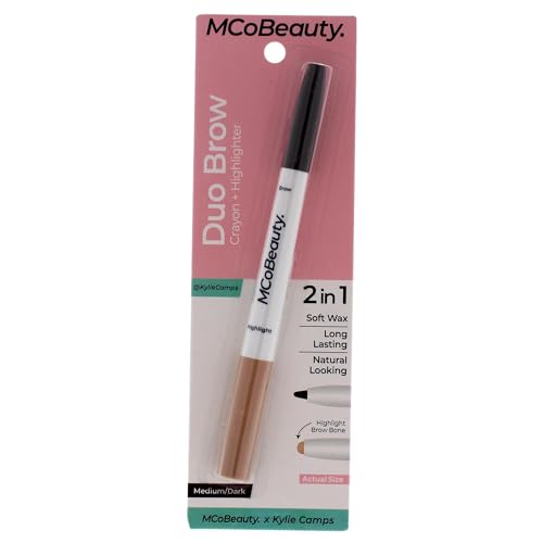 MCoBeauty Duo Eyebrow Crayon Plus Highlighter - for Women - Medium Dark - 10g von MCoBeauty