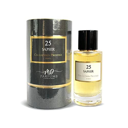 MDPARFUMS Eau de Parfum Saphir I 50 ml Made in France I Saphir Nr. 25 – Kollektion Prestige Paris I Parfum für Damen und Herren von MD PARFUMS LE MONDE DU PARFUM