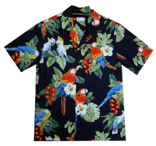 MD Hawaiihemd original Made in Hawaii, Größe 4-XL, blau von MD