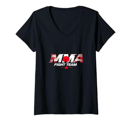Damen MMA Japanisches Team T-Shirt mit V-Ausschnitt Damen MMA Japanisches Team T-Shirt mit V-Ausschnitt von MDAMOM