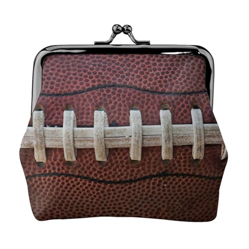 American Football Lace Printing Kleine Münzbörse, Leichte Reisebrieftasche für Sightseeing-Touren und Einkaufsbummel, Schwarz , Einheitsgröße, Münztasche von MDATT