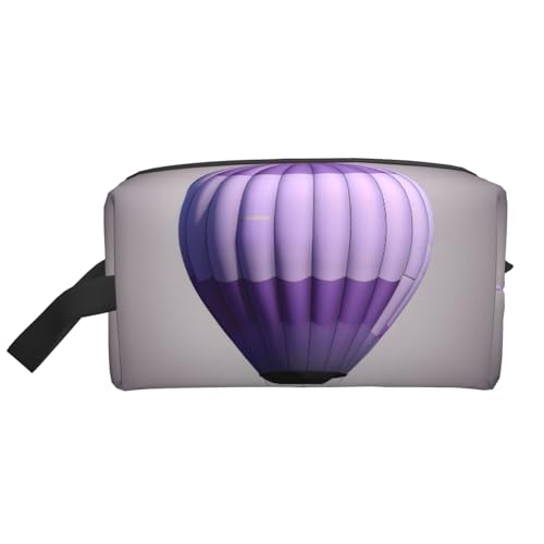 Aufbewahrungstasche für Heißluftballon, kleine Make-up-Tasche für Geldbörse, Reise-Make-up-Tasche, Mini-Kosmetiktasche für Herren, Lavendel, Lavendel-Heißluftballon, Einheitsgröße von MDATT