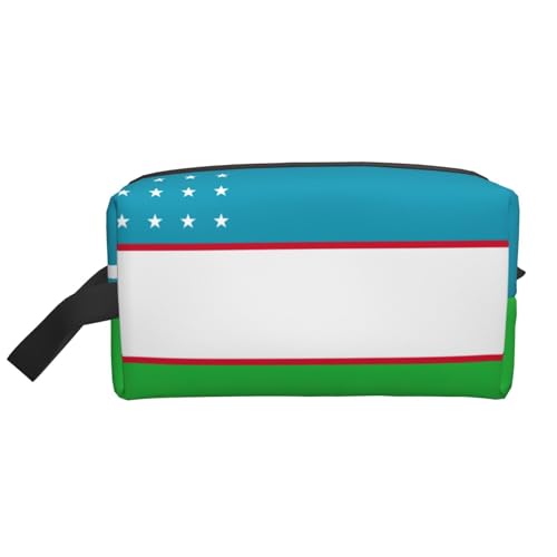 Aufbewahrungstasche mit Flagge der Republik Usbekistan, kleine Make-up-Tasche für Geldbörse, Reise-Make-up-Tasche, Mini-Kosmetiktasche für Herren, Flagge der Republik Usbekistan, Einheitsgröße von MDATT