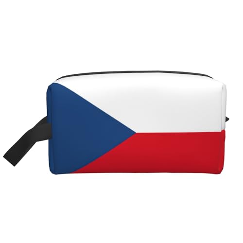 Aufbewahrungstasche mit Flagge der Tschechischen Republik, kleine Make-up-Tasche für Geldbörse, Reise-Make-up-Tasche, Mini-Kosmetiktasche für Herren, Flagge der Tschechischen Republik, Einheitsgröße von MDATT